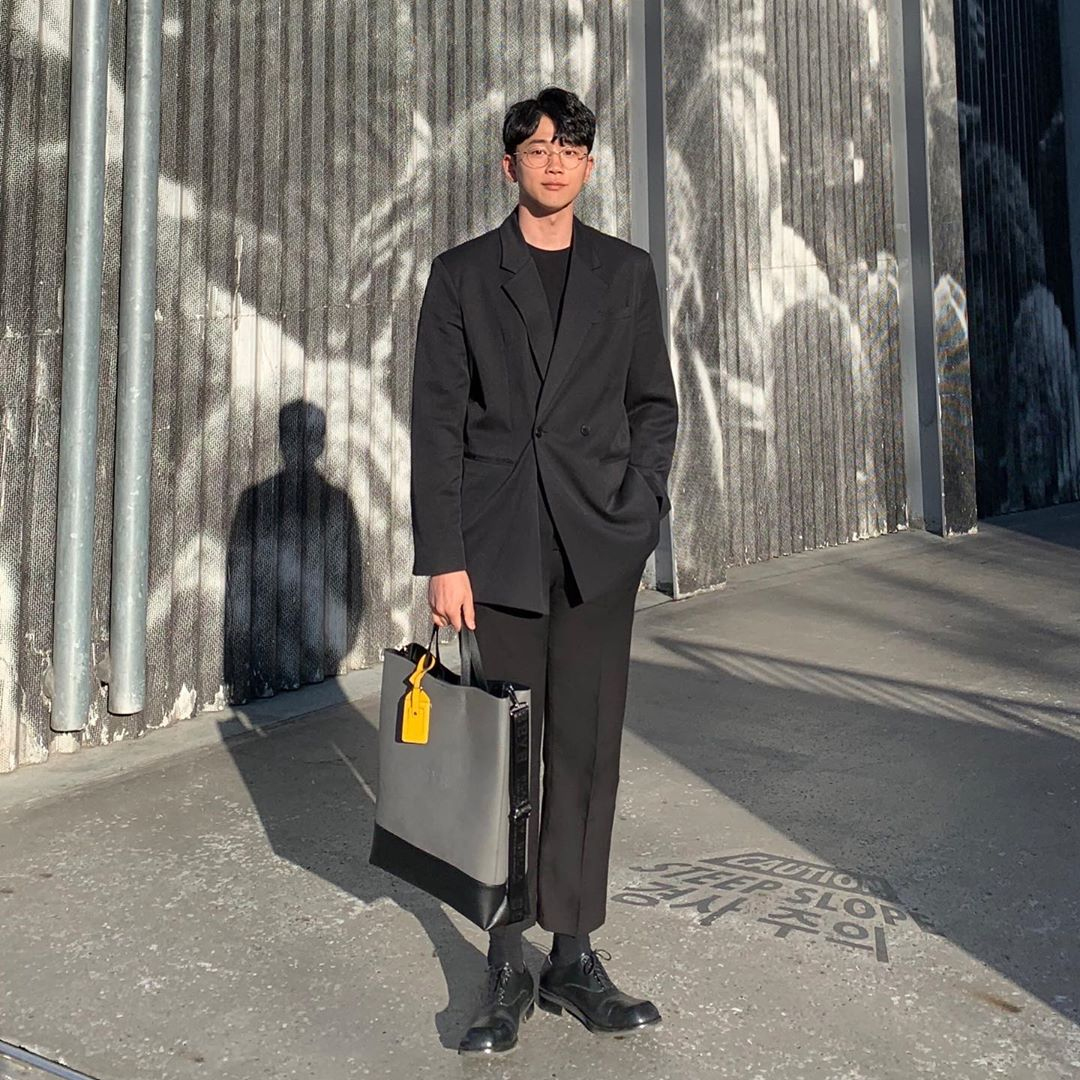 BBYB | 비비와이비 [@done__u] BRUNI Unisex Tote Bag (Charcoal Grey)